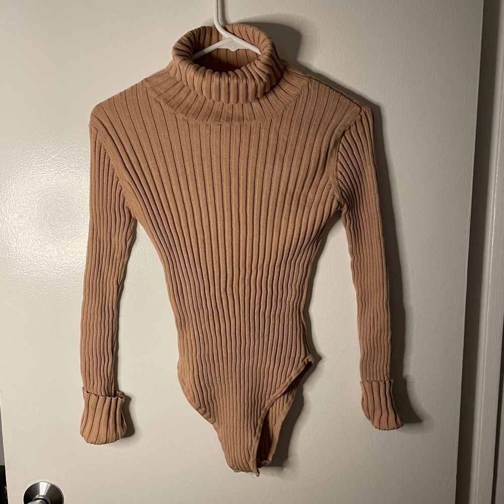 Nude Turtleneck Bodysuit|LuLu’s Large